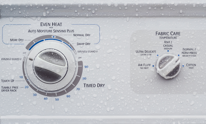 remplacement du bouton du sèche-linge