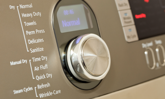 remplacement du bouton du sèche-linge